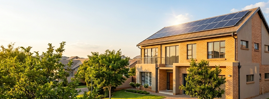 Grid-tied solar power system for home